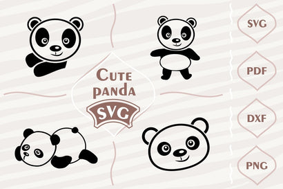 Cute panda - SVG bundle SVG Digital Mojito 