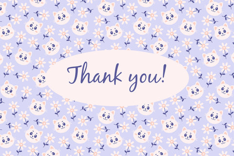 Cute Pastel Cats Patterns & Papers Digital Pattern Rin Green 