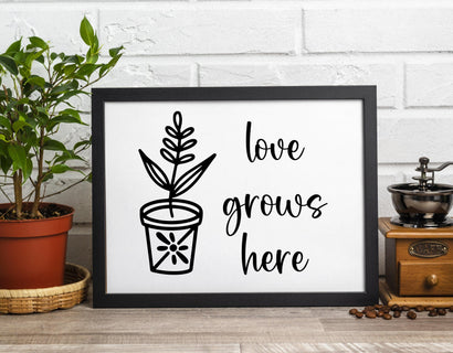Cute plants and sayings SVG Calico Creations Svg 
