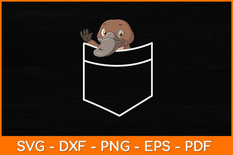 Cute Platypus In A Pocket Svg Design SVG artprintfile 