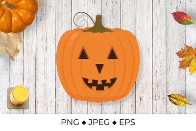 Cute pumpkin face. Halloween Jack o Lantern sublimation design Sublimation LaBelezoka 