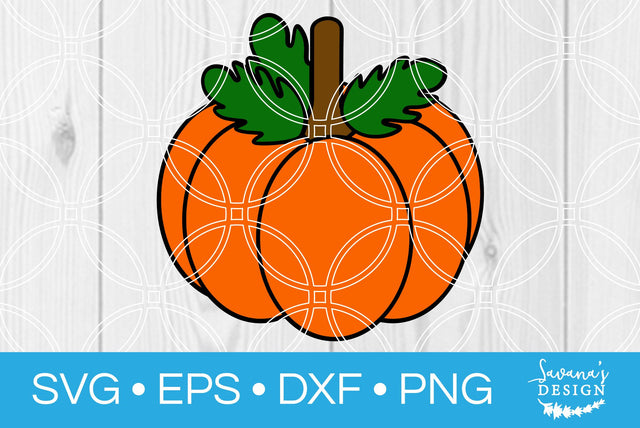 Cute Pumpkin SVG SavanasDesign 