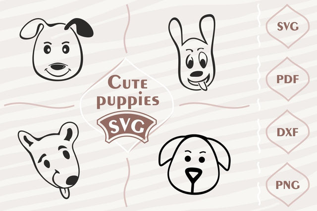 Cute puppies - SVG bundle SVG Digital Mojito 