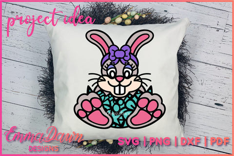 Cute Rabbit SVG, Easter Bunny SVG SVG Emma Dawn Designs 