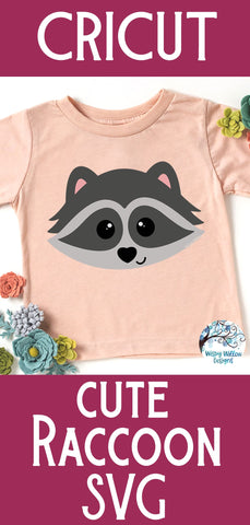 Cute Raccoon SVG SVG Wispy Willow Designs 