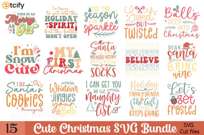 Cute Retro Christmas SVG Bundle SVG etcify 