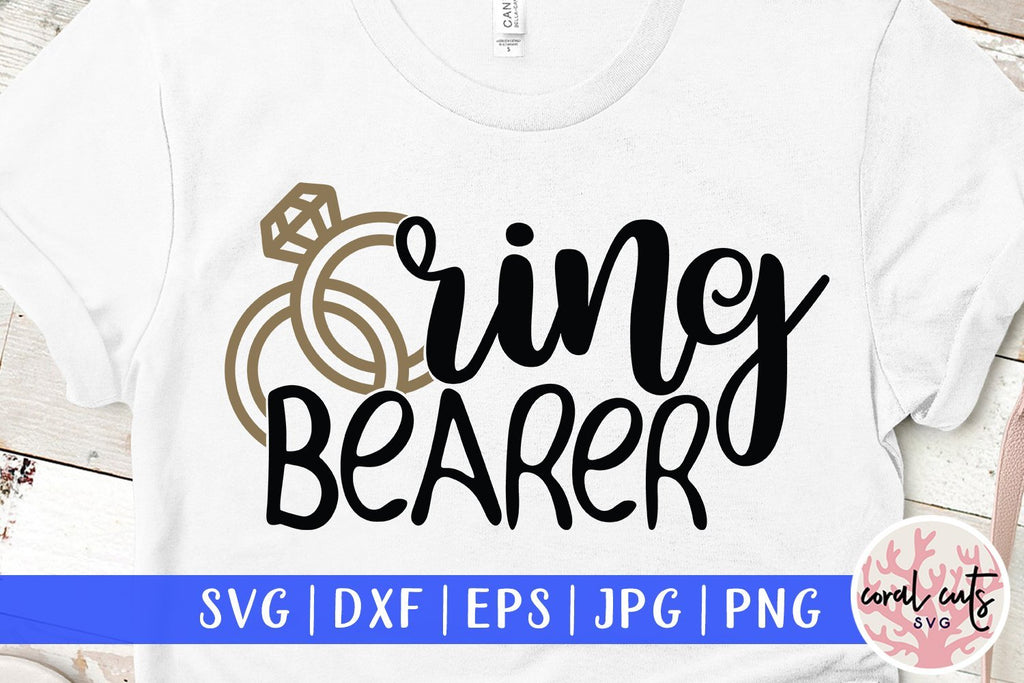 Ring Bearer – Wedding SVG EPS DXF PNG Cutting Files - So Fontsy