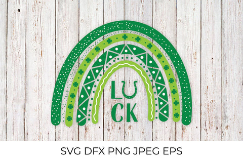 Cute Saint Patricks Day rainbow. St. Patricks Day decorations SVG SVG LaBelezoka 