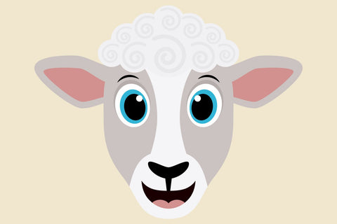 Cute Sheep Faces | Farm SVG SVG Captain Creative 