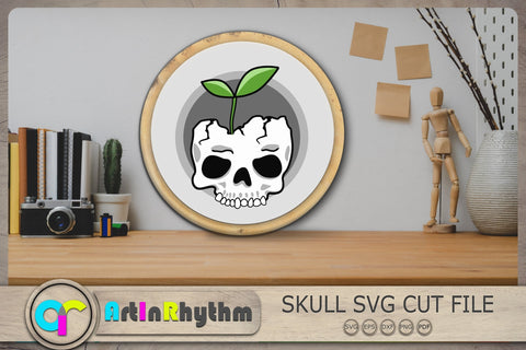 Cute Skull Svg, Skull Svg, Skull Clipart, Skull Svg File SVG Artinrhythm shop 