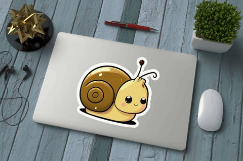 Cute snail Stickers Bundle Sublimation Regulrcrative 