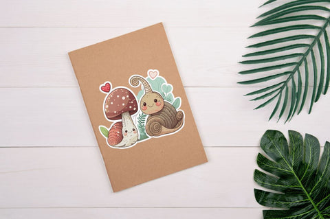 Cute snail Stickers Bundle Sublimation Regulrcrative 