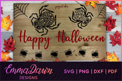 Cute Spider SVG SVG Emma Dawn Designs 