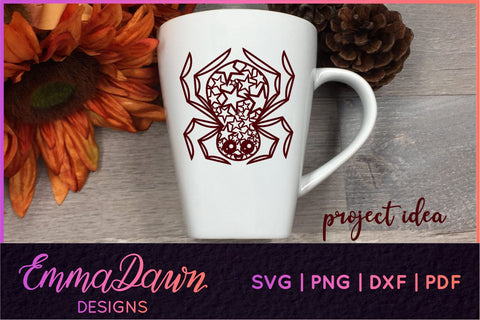 Cute Spider SVG SVG Emma Dawn Designs 