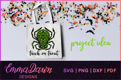 Cute Spider SVG SVG Emma Dawn Designs 