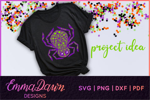 Cute Spider SVG SVG Emma Dawn Designs 