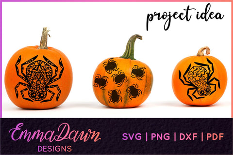 Cute Spider SVG SVG Emma Dawn Designs 