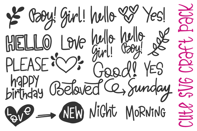 Cute SVG Craft Pack SVG Masyafi Studio 