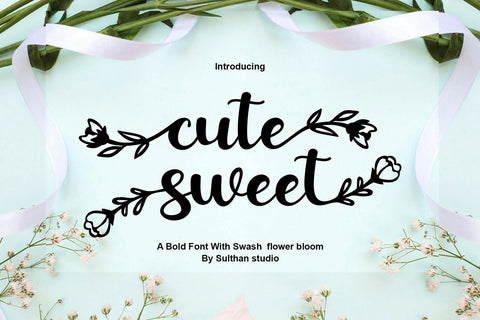 cute sweet Font Sulthan studio 