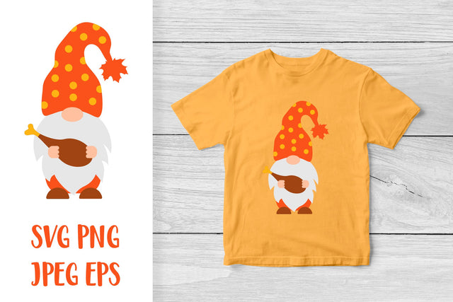 Cute Thanksgiving gnome. Fall gnome SVG SVG LaBelezoka 