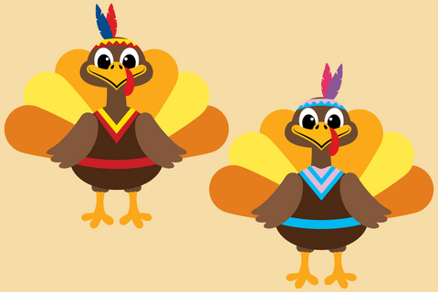 Cute Thanksgiving Turkey Bundle | Thanksgiving SVG SVG Captain Creative 