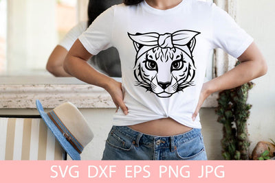 Cute Tiger With Bandana SVG File, Shirt SVG Free For Commercial Use SVG Sintegra 