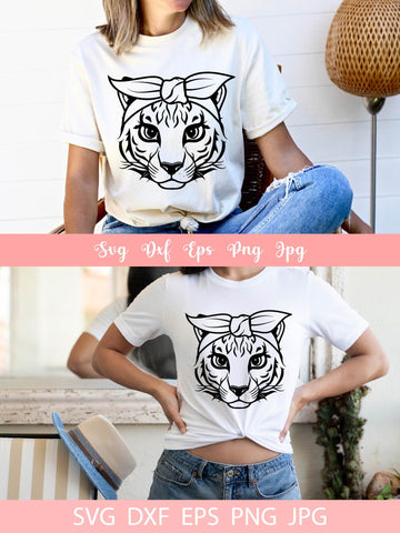 Cute Tiger With Bandana SVG File, Shirt SVG Free For Commercial Use SVG Sintegra 