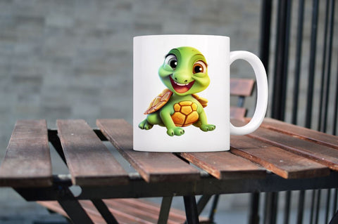 Cute Turtle Sublimation Clipart bundle Sublimation Regulrcrative 