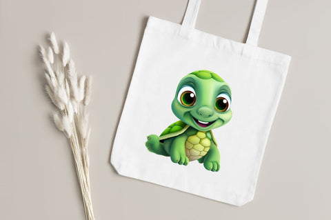 Cute Turtle Sublimation Clipart bundle Sublimation Regulrcrative 