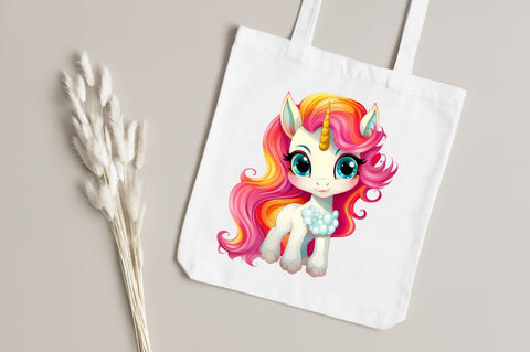 Cute Unicorn Clipart Bundle Sublimation Regulrcrative 