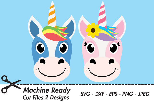 Cute Unicorn Faces | Magical SVG SVG Captain Creative 