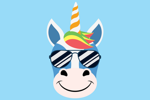 Cute Unicorn Faces With Shades | Magical SVG SVG Captain Creative 