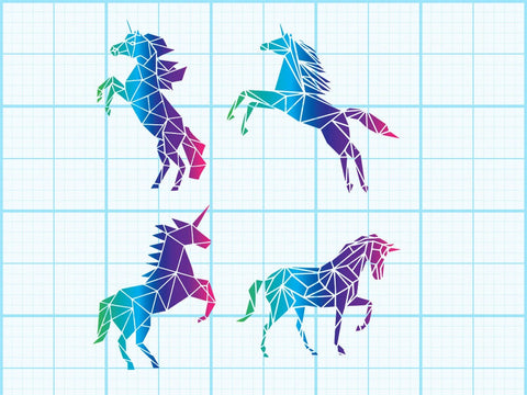 Cute unicorn Geomatical Print SVG Johan Ru designs 