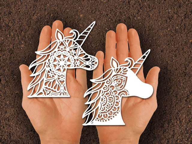 Cute Unicorn Paper cut SVG Johan Ru designs 