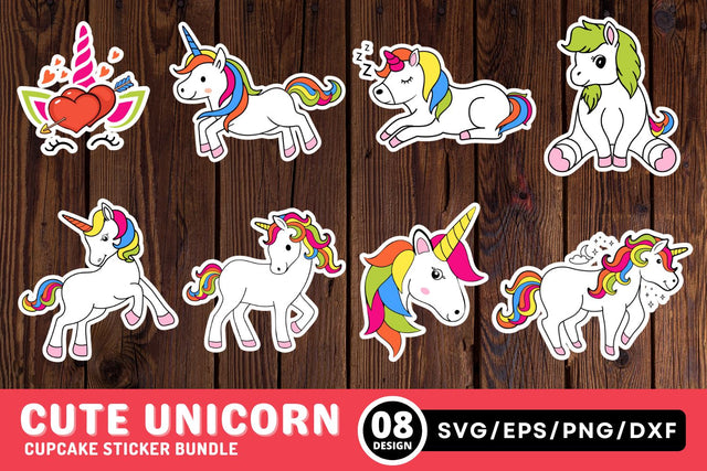 Cute Unicorn SVG Bundle SVG Regulrcrative 