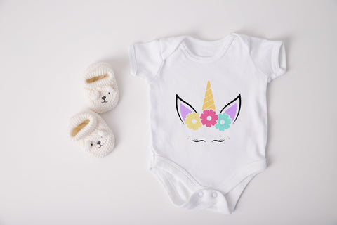 Cute Unicorn svg, Floral Unicorn Svg SVG SmmrDesign 