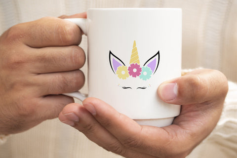 Cute Unicorn svg, Floral Unicorn Svg SVG SmmrDesign 