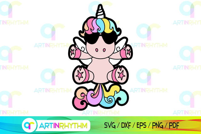 Cute Unicorn svg SVG Artinrhythm shop 