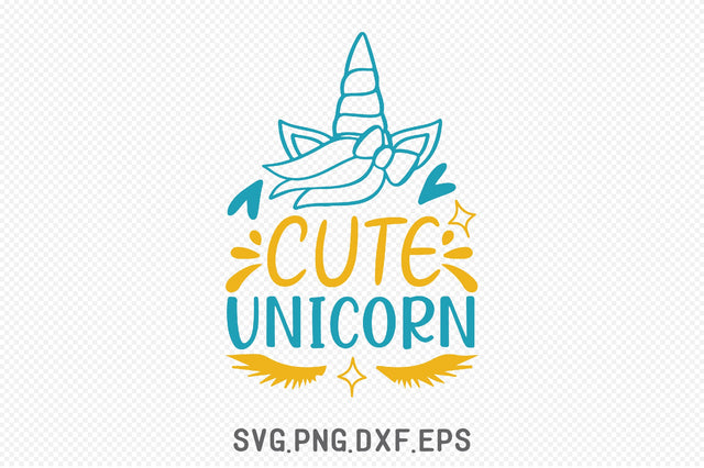 Cute Unicorn SVG SVG Creativeart88 