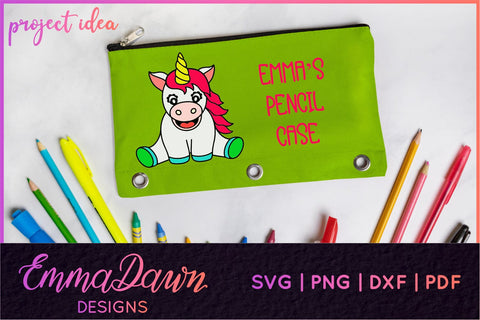 Cute Unicorn SVG SVG Emma Dawn Designs 