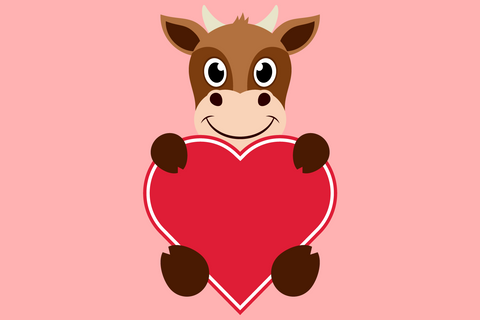 Cute Valentine Animal Heart Bundle | Valentines SVG SVG Captain Creative 