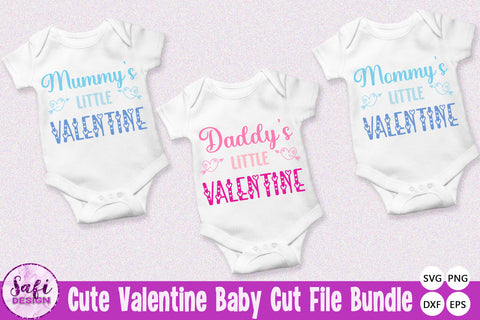 Cute Valentine Baby SVG Cut File Bundle SVG Safi Design 
