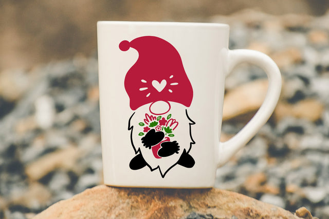 Cute Valentine Gnome Clipart SVG SVG dapiyupi store 