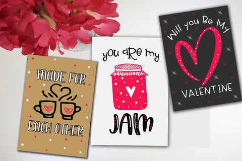 Cute Valentine's Day Cards- Printable Valentines Day Cards SVG Happy Printables Club 