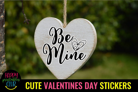 Cute Valentines Day Stickers- Romantic Love Stickers SVG Happy Printables Club 