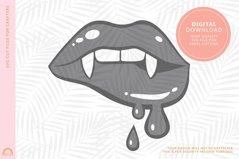 Cute Vampire Lips SVG For Halloween Shirts HM SVG Pixel Sublimation 
