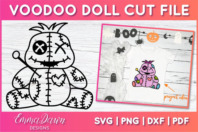 Cute Voodoo Doll SVG SVG Emma Dawn Designs 