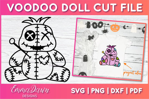 Cute Voodoo Doll SVG SVG Emma Dawn Designs 