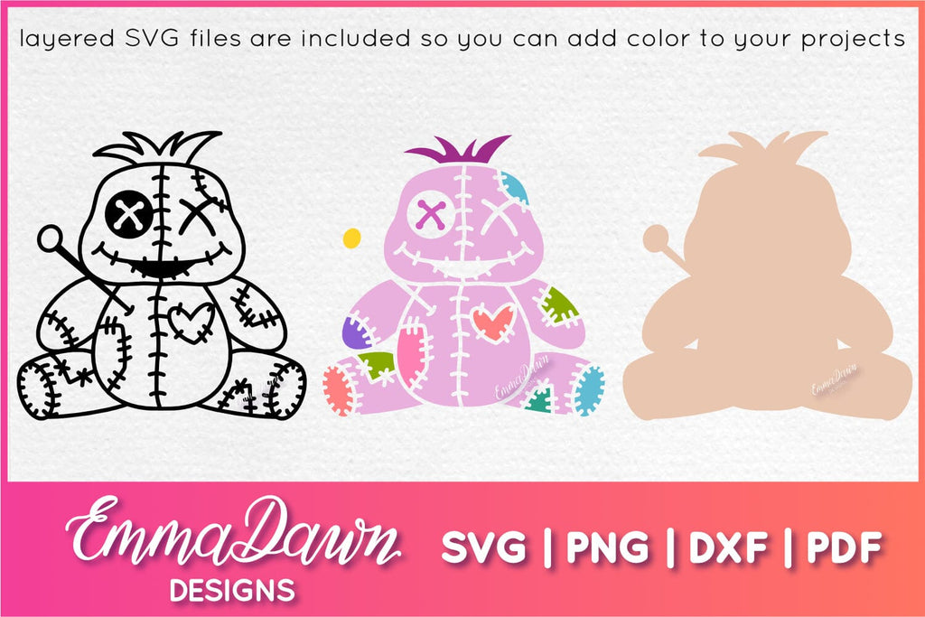 Cute Voodoo Doll SVG - So Fontsy