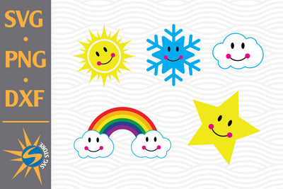 Cute Weather SVG, PNG, DXF Digital Files Include SVG SVGStoreShop 